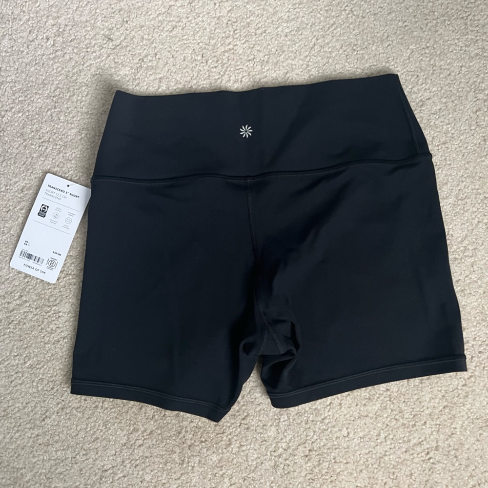 Athleta transcend 5in biker shorts. NEW!